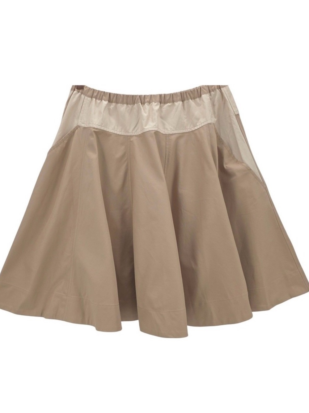 Maeve Neutral Beige Flared Skirt